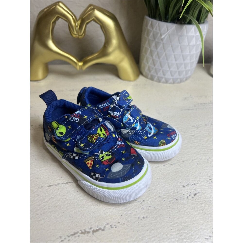 VANS WARD V SPACED OUT Tennis Shoes boys, size (TODDLER) 5 Aliens Space - Picture 1 of 10